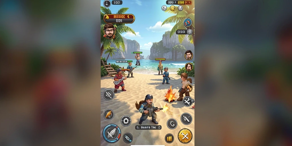 Screenshot menunjukkan tampilan menu utama 7GAME yang menarik.