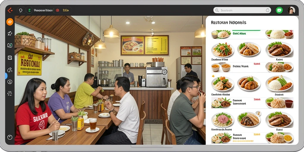 Tampilan awal yang menarik dan user-friendly.