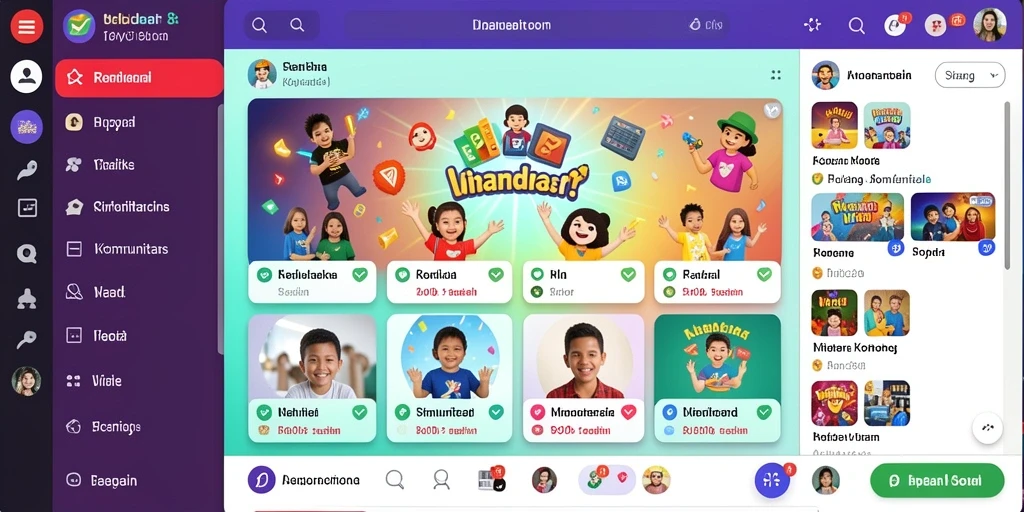 Tampilan antarmuka yang modern dan menarik.