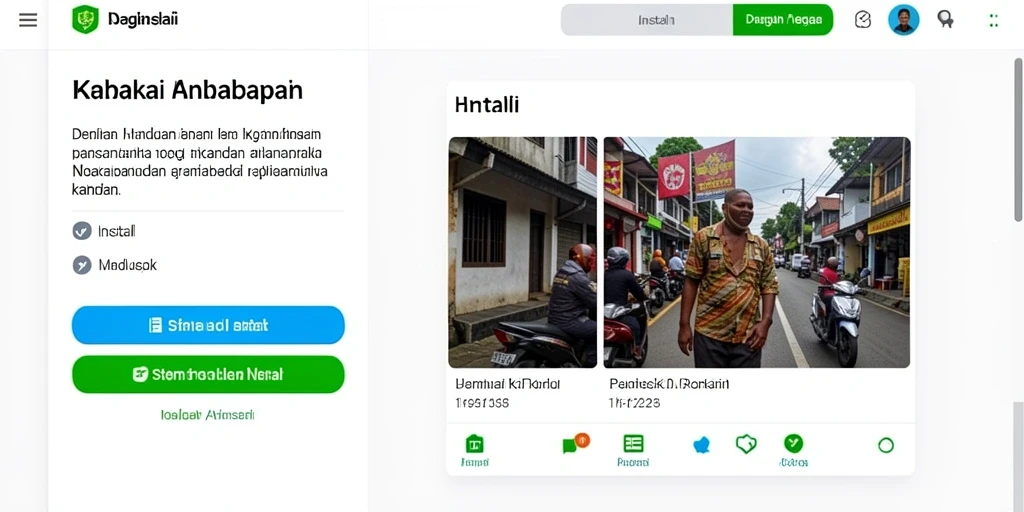 Tampilan utama aplikasi KETUA yang menarik dan intuitif.