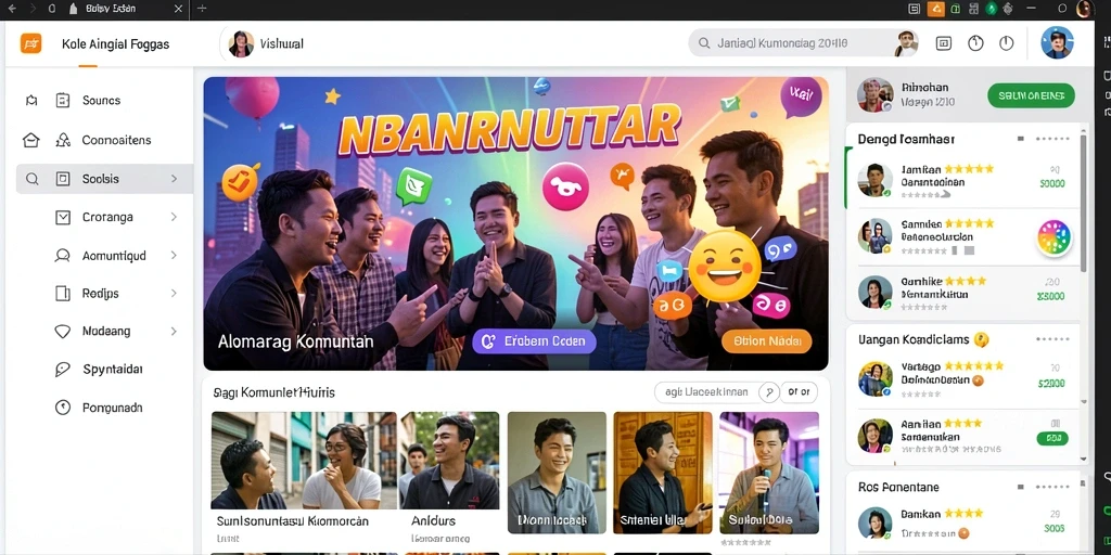 Tampilan menu utama yang intuitif dan mudah dinavigasi.