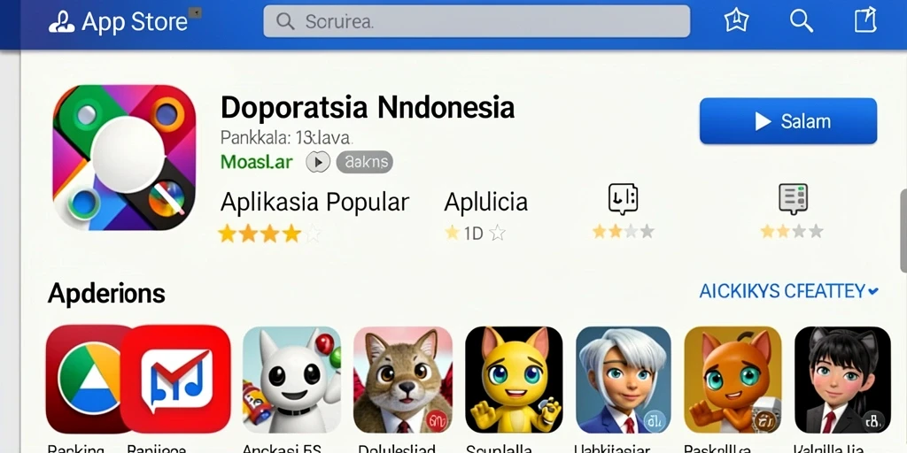 Tampilan menu awal yang intuitif dan menarik.