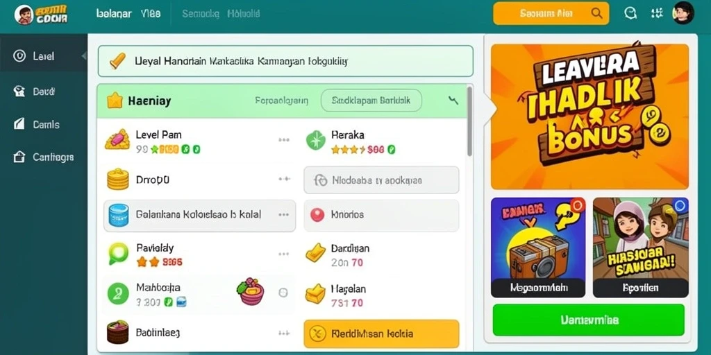 Tampilan grafis yang memukau dalam game.